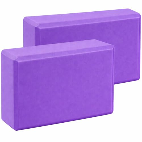 2Pcs Yoga Blocks – Anti-Slip Foam Gym Bricks for Pilates, Stretching & Fitness | Lightweight, Durable & Travel-Friendly Yoga Accessories for Exercise & Practice
