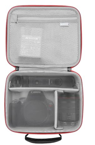 RLSOCO Digital SLR Camera/Mirrorless Camera Hard Carrying Camera Case | for Canon,Nikon,Sony,Panasonic,Fuji Universal Digital SLR Camera, Travel Case with 4 Removable dividers & YKK Zip(Bag Only)