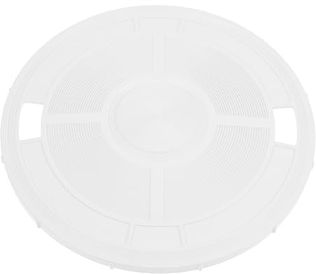 Ciieeo Couvercle de Skimmer pour Piscine Blanc en Abs Protection Sécurité et Prévention des Débris, Remplacement pour Skimmer de Piscine Enterrée