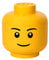 LEGO STORAGE HEAD (LARGE) - BOY - Polypropylene Storage Box with Lid for Kids' Toy Storage, Stackable Organizer, and Fun Storage Solution for LEGO Enthusiasts and Beyond