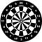 Samunshi® Wandtattoo Dartscheibe Wandaufkleber Dart in 7 Größen und 19 Farben (60x60cm schwarz)