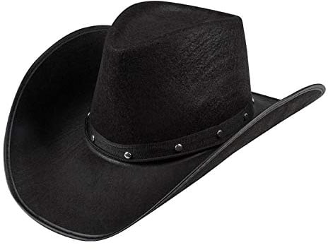 Boland - Cowboy Hut Wichita, Filzhut, Sheriff, Wilder Westen, Verkleidung, Kostüm, Karneval, Mottoparty, Schwarz