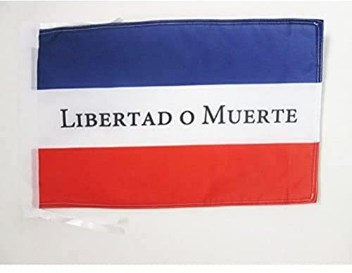 AZ FLAG Bandera de los Treinta Y Tres ORIENTALES DE Uruguay 45x30cm - BANDERINA Libertad O Muerte 30 x 45 cm cordeles