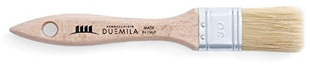PENNELLIFICIO 2000 | Pennello Pittura, con Manico in Legno Verniciato, Pennellessa Universale, Per Smalti e Vernici, Muri, Legno, Ferro, Larghezza Ghiera 30 mm - Made in Italy