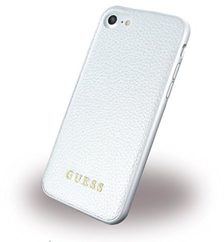 Guess GUHCP7IGLSI PU Leather Hard Case for iPhone 7/8 - Silver
