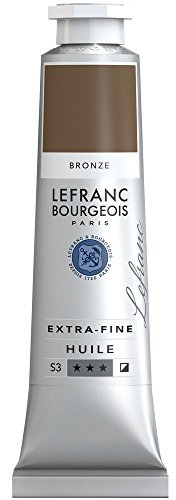 Lefranc Bourgeois 405152 extra feine Ölfarbe in Künstlerqualität aus hochwertigen Pigmenten, lebendige Farben, hohe Lichtechtheit, 40ml Tube - Bronze