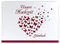 DeinWeddingshop Gästebuch Hochzeit Schmetterling - Hardcover, mit Fragen, A4 Quer, Butterfly Heart (weinrot)