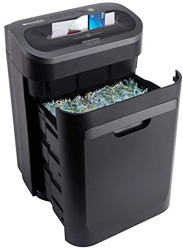 Swordfish 40363 2000XCD Plus 20 Sheet Cross Cut Paper/Document Shredder with Continuous Shredding,Black