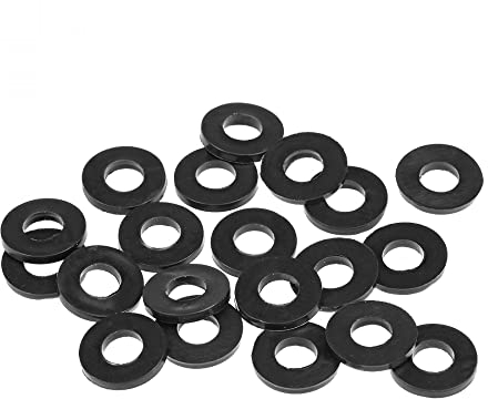 Sourcingmap - Pack de 50 arandelas planas de goma. 25 mm de diámetro interior, 2,5 mm de grosor