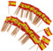 P Prettyia 100pcs Bandera de Alemania/Grecia/Australia/Canadá/España de Palillos para Aperitivos - España