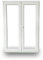 JeCo Kunststofffenster Stulpfenster - 3-Fach-Verglasung 70mm Bautiefe - BxH: 1400x1600mm DIN Rechts - Sondermaße möglich