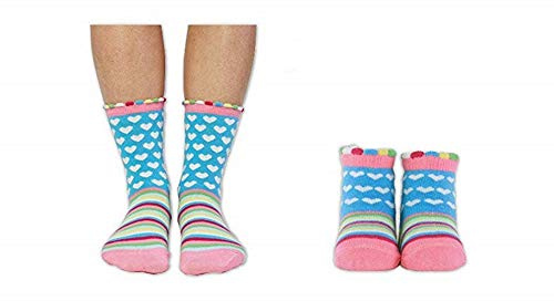 Cucamelon Unisex Baby Mummy and Me Sock Gift, Multi, One Size | Silly Novelty Socks, Bright and Colourful Novelty Socks, Birthday Gift for Kids, Fun Novelty Gift Idea, Secret Santa Gift