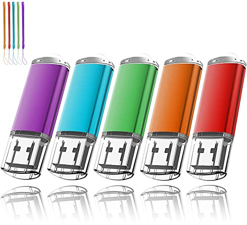 EASTBULL USB Stick 16GB USB 3.0 5 stück Mehrfarbig Speicherstick USB Sticks Data Datenspeicher