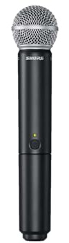 Shure BLX2/SM58 Handheld Wireless Transmitter J11 Band (596–620 MHz) – SM58 Cardioid Dynamic Capsule, Up to 14 Hr Battery, 300 ft Range, Compatible with BLX Receivers