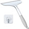 Meijubol Shower Squeegee for Bathroom Shower Scraper Shower Cleaner Tools Glass Doors Screen Window Cleaning Blade Rubber Silicone Wiper Water Scraper All-Purpose Squeegee Transparent 10 Inches