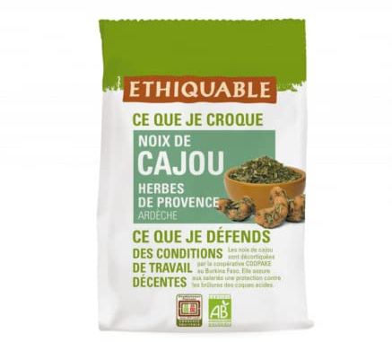 Noix de Cajou Herbes de Provence bio & équitable
