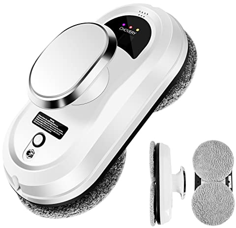 CHOVERY Robot limpiador de ventanas, robot inteligente de limpieza de vidrio con succión fuerte de 5600Pa, robot de limpieza de ventanas de control remoto para ventanas y azulejos/puerta de clase