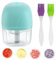 Cordless Rechargeable Electric Food Chopper Vegetable Cutter Mini 250ML, Veg Onion Chopper Garlic Press Crusher,Small Food Processor for Nuts, Meat，Blue