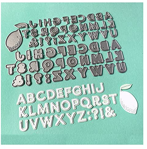 Hinleise Metall-Stanzschablonen, Alphabets, gestanzte Schablone, Prägeschablone, Werkzeuge für DIY-Handwerk, Scrapbook, Kartendekoration