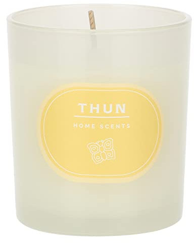 THUN, Candela Bright Summer, con Note di Brezza Marina, Timo Rosso e Mix di Note Agrumate, Versione Piccola, Linea Home Scents, 170g