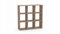 KLX Würfelregal Sonoma 3x3 – Regal Würfel mit 9 Fächern - Raumteiler Regal 100 x 100 cm - Bücherregal für Wohnzimmerund Büro