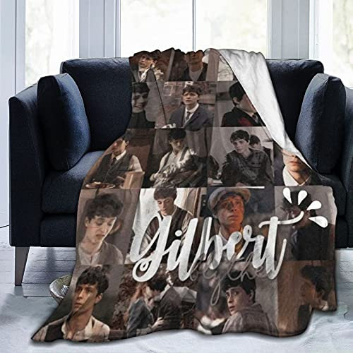 YINGD Lucas Jade Zumann als Gilbert Blythe weiche und bequeme warme Fleecedecke für Sofa, Büro, Bett, Auto, Camping, Couch, gemütliche Plüschdecke, Stranddecke