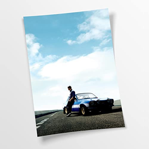 Poster (Baumwolle) The Fast and The Furious | Autorennen - Cars - Action, Hollywood - Film - Paul Walker, Deko - Büro - Zimmer, Klein bis XXL