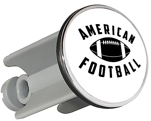 Huuraa Waschbeckenstöpsel American Football Ball Geschenk 4cm für Waschbecken Abflussstopfen American Football Geschenkidee