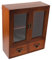 WHAMVOX Vintage Holz Low Storage Schrank Rustikale Schrank Organizer für Schlafzimmer