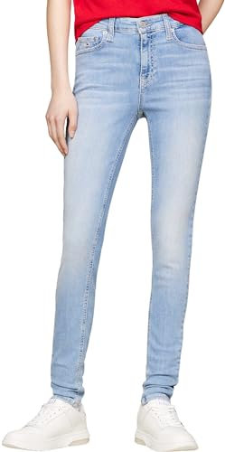 Tommy Jeans Damen Jeans Hose Nora Skinny Fit, Blau (Denim Light), 31W/30L