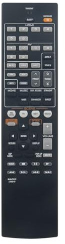 ALLIMITY RAV522 ZJ66510 Telecomando Sostituzione adatta per Yamaha AV System RAV522 ZJ66510 RX-V477 RX-V577 RAV522-ZJ66510