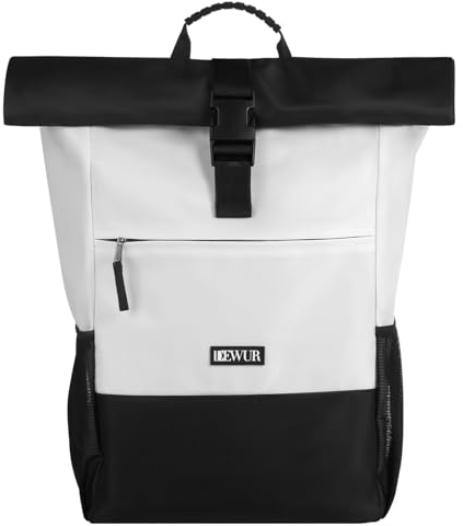 DEWUR 35L Thermo Rucksack Kühlrucksack Kühltasche Wasserdichter Picknickrucksack mit Flaschenöffner für Picknick Camping Strand Wandern Reisen Einkaufen (Weiß)