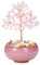 JSDDE Chakra Feng Shui Baum, Heilsteine Edelsteine Baum, Geldbaum, Lebensbaum Deko, Kristallbaum, Glücksbringer Spirituelle Feng Shui Deko (Rosenquarz)