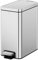EKO Small Bathroom Trash Can with Lid Soft Close, Step Pedal, 10 Liter / 2.6 Gallon Stainless Steel Garbage Can with Removable Inner Bucket, Anti-Fingerprint Finish (Silver)