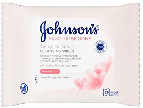 Johnson's Face Care Make Up Be Gone Refreshing Wipes - Pack of 150
