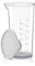 Arendo - Messbecher Kunststoff 600 ml – 20 Unzen – Klarsichtbecher transparent – ideal für elektrische Handmixer und Stabmixer – Trinkbecher