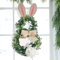 Oster-Kranz, Osterhase Rebenkranz Dekokranz Osterdekorationen Osterkranz Tischkranz als Türkranz nutzbar, stylische Osterdekoration, 45cm (Hase)