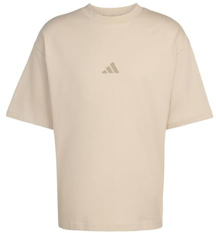 adidas Men's Future Icons Small Logo TEE, Crystal Linen, S Short