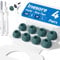 4-Pair Replacement Ear Tips for AirPods Pro 2nd/1st Generation with Portable Storage Box,Noise Reduction Holewith & Built-in dust Guard Screen,Silicone Ear Tips for Apple AirPods Pro (P-Green)