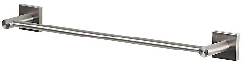 Spirella Handtuchstange Edelstahl Handtuchhalter Bad Handtuchständer Halter Badezimmer NYO - 40cm - zum Schrauben oder Kleben, Grau