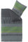 CelinaTex Touchme Biber Bettwäsche 155 x 220 cm 2teilig Baumwolle Bettbezug, Set, Bettgarnitur für Sommer und Winter, ganzjährig, pflegeleicht, Anni grau schwarz grün