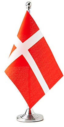 Dänemark-Flagge, dänische Flagge, kleine dänische Mini-Schreibtischflagge, verwendet für Tisch, Büro, Klassenzimmer, Zuhause, patriotische Veranstaltungen, Dekorationen