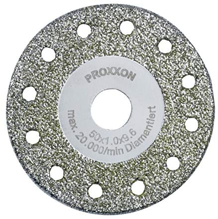 Proxxon 28557 Diamantierte Trenn- und Profilierscheibe, Ø 50 x 2,1 x 9,6 mm, für Langhals-Winkelschleifer LHW und LHW/A