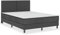 Tidyard Bettgestell mit Lattenrost Jugendbett Polsterbett Schlafzimmerbett Schlafzimmermöbel Lattenrahmen Ehebett Bettrahmen Grau Stoff 140×200 cm