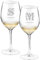 Maverton Weingläser mit Gravur für Paare 350 ml - 2er Wein Gläser Set - personalisierte Geschenke - Rotweingläser Weißweingläser - Hochzeitsgeschenk - Hochzeitstag