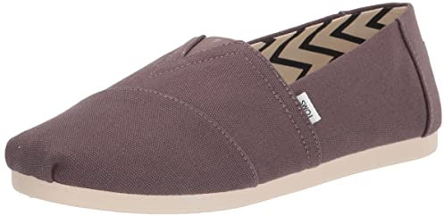 TOMS Alpargata de algodón reciclado, Mocasines Planos Hombre, Gris, 40 EU