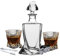 Mikamax – Twisted Decanter Set – Whiskey Decanter and Glass Set – 2 Glasses – 9 Whisky Stones – Wooden Gift Box