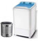 AMAZOM Lavadora portátil de una Tina con Cesta de Drenaje Mini - Capacidad de Lavado de 7 kg Potencia de Lavado 400W para Apartamentos, Camping, Dormitorio,Azul