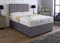 Comfy Deluxe LTD Plush Velvetto Divan Bed Set With Matching Apollo Headboard And Memory Sprung Mattress | Divan Bed Frame | Bed Base | Premium Velvetto Fabric (Grey, 2FT6 Small Single 0 Drawer)