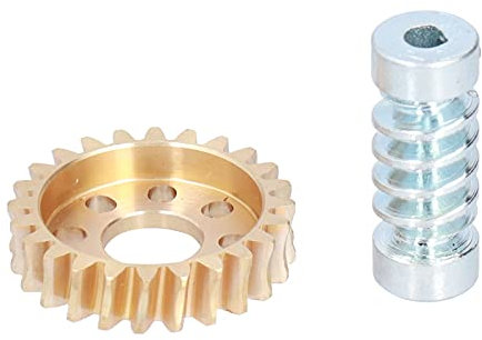 Riduttore Di Velocità a Vite Senza Fine, Ingranaggio a Vite Senza Fine Autobloccante Ruota a Vite Senza Fine Da 24 Denti Albero Dell'ingranaggio Con Foro Da 6 mm Per Accessori Di